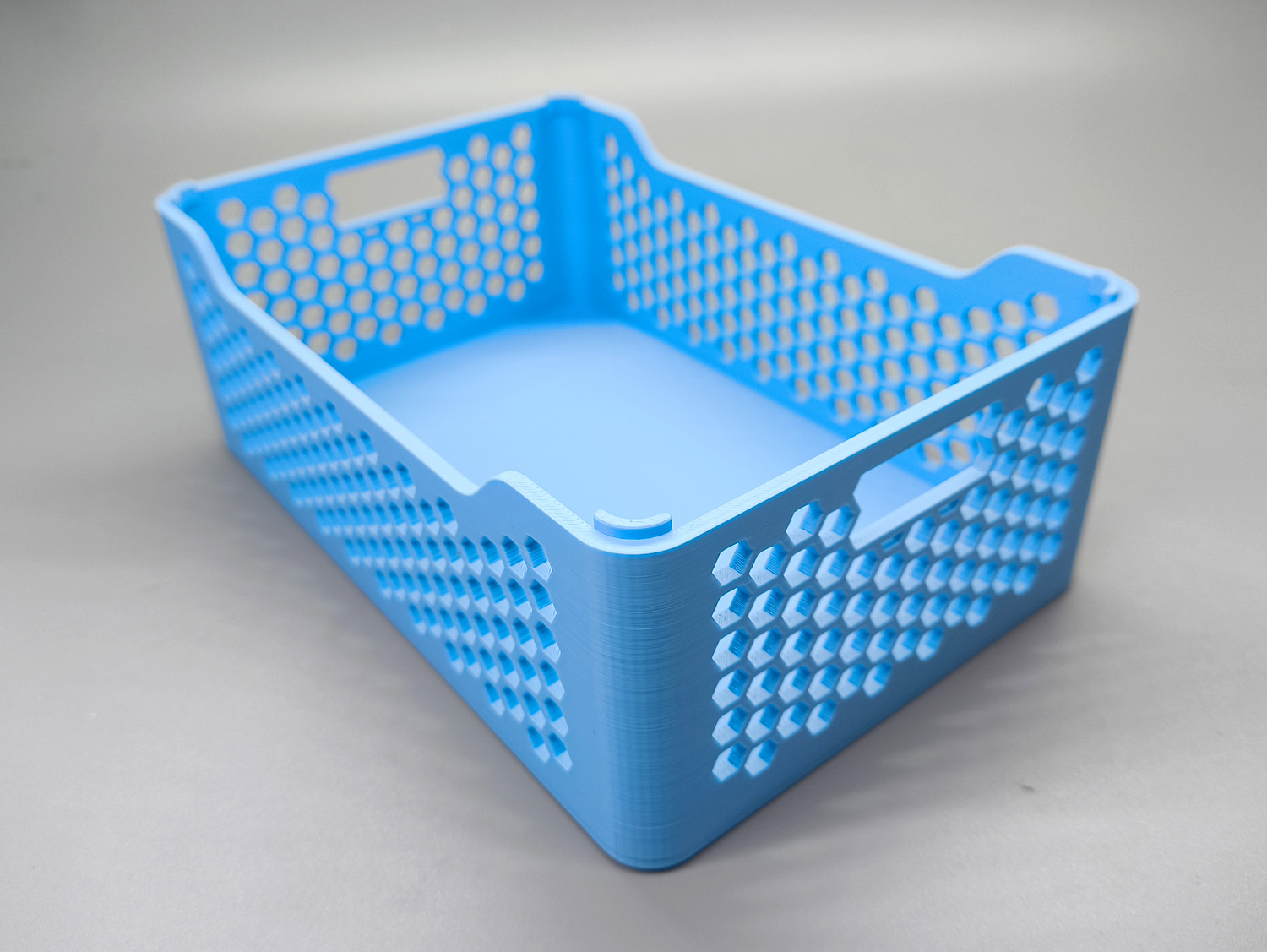 Miniatura 1 do modelo 3D 可堆叠 收纳框  (平底加镂空更实用，mini可打）