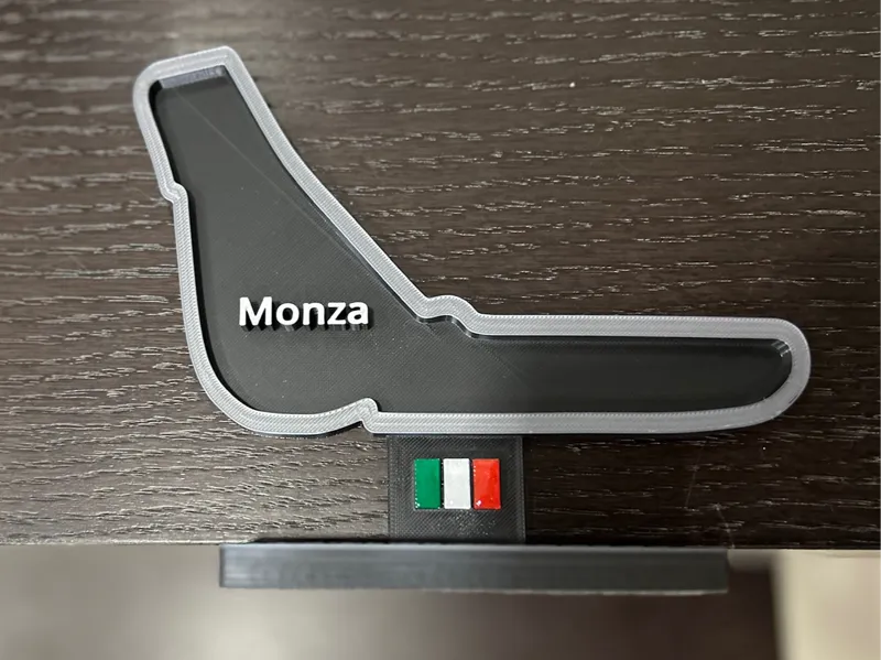 Circuito di Monza (Italia) con basetta