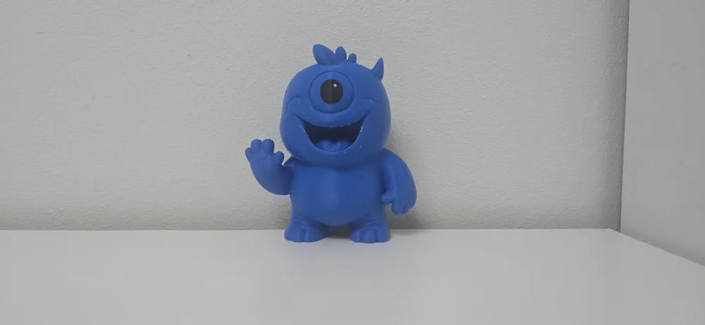 Waving Cyclops Monster Holiday Figurine - Free 3D Print Model - MakerWorld