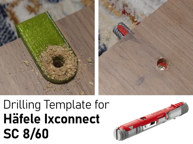 Side drilling template - Häfele Ixconnect SC 8/60