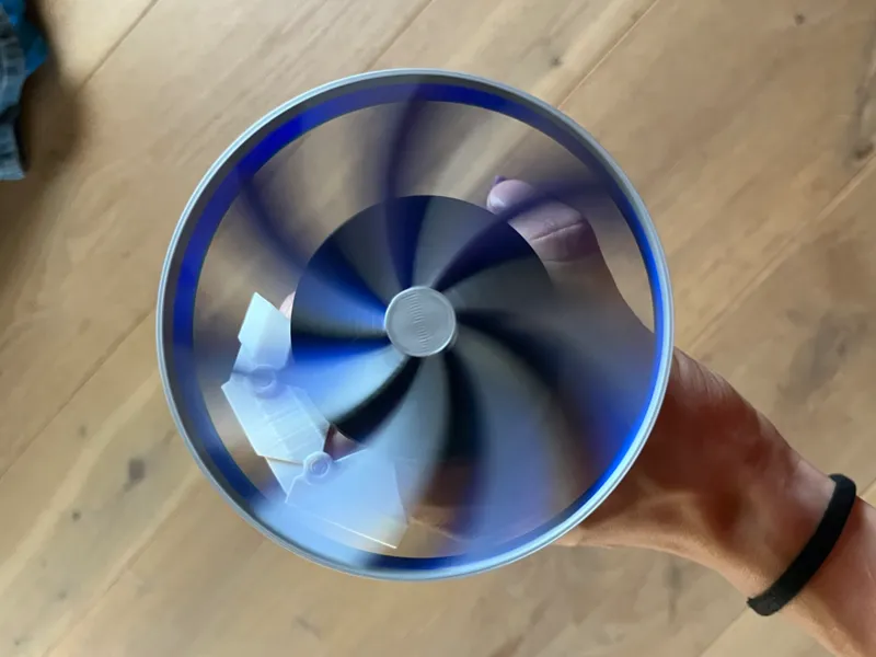 overengineered hand fan-with exoskeleton finger
