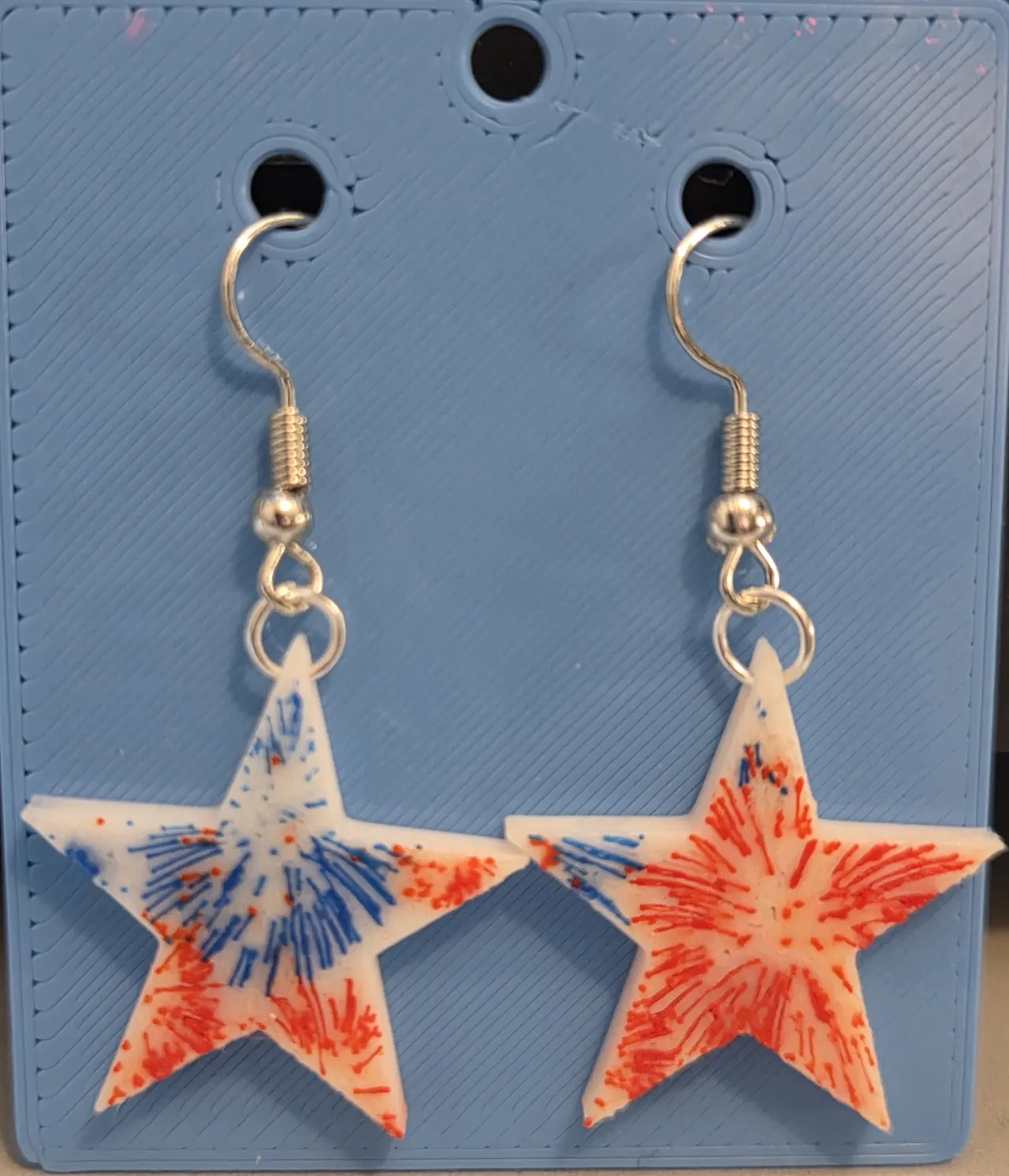 4th of July Star Earring view 2