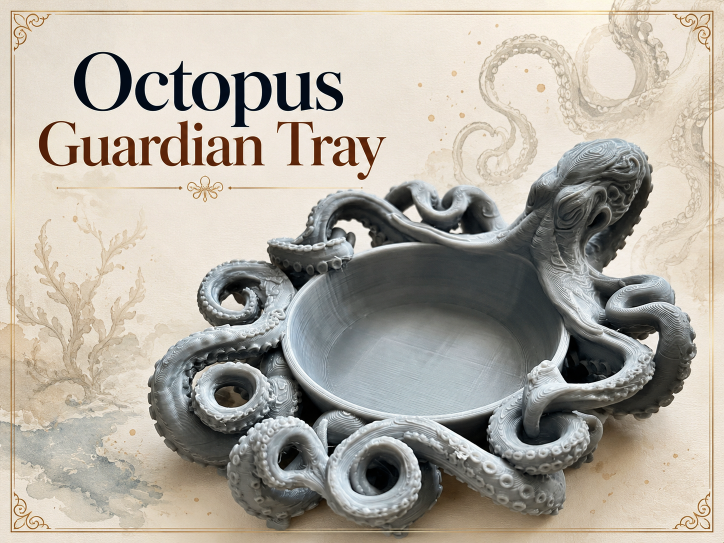 Ocean-Themed Organizer Bowl  | Octopus Tray