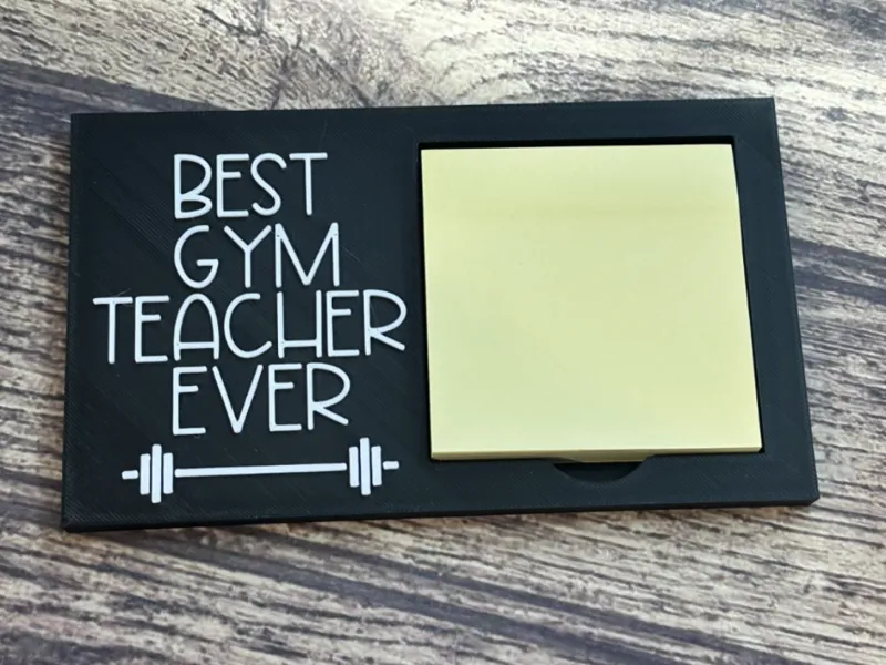 Best Gym Teacher sticky notepad holder