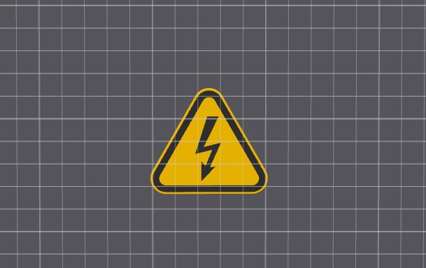 Miniatura 1 do modelo 3D High Voltage Warning Sign