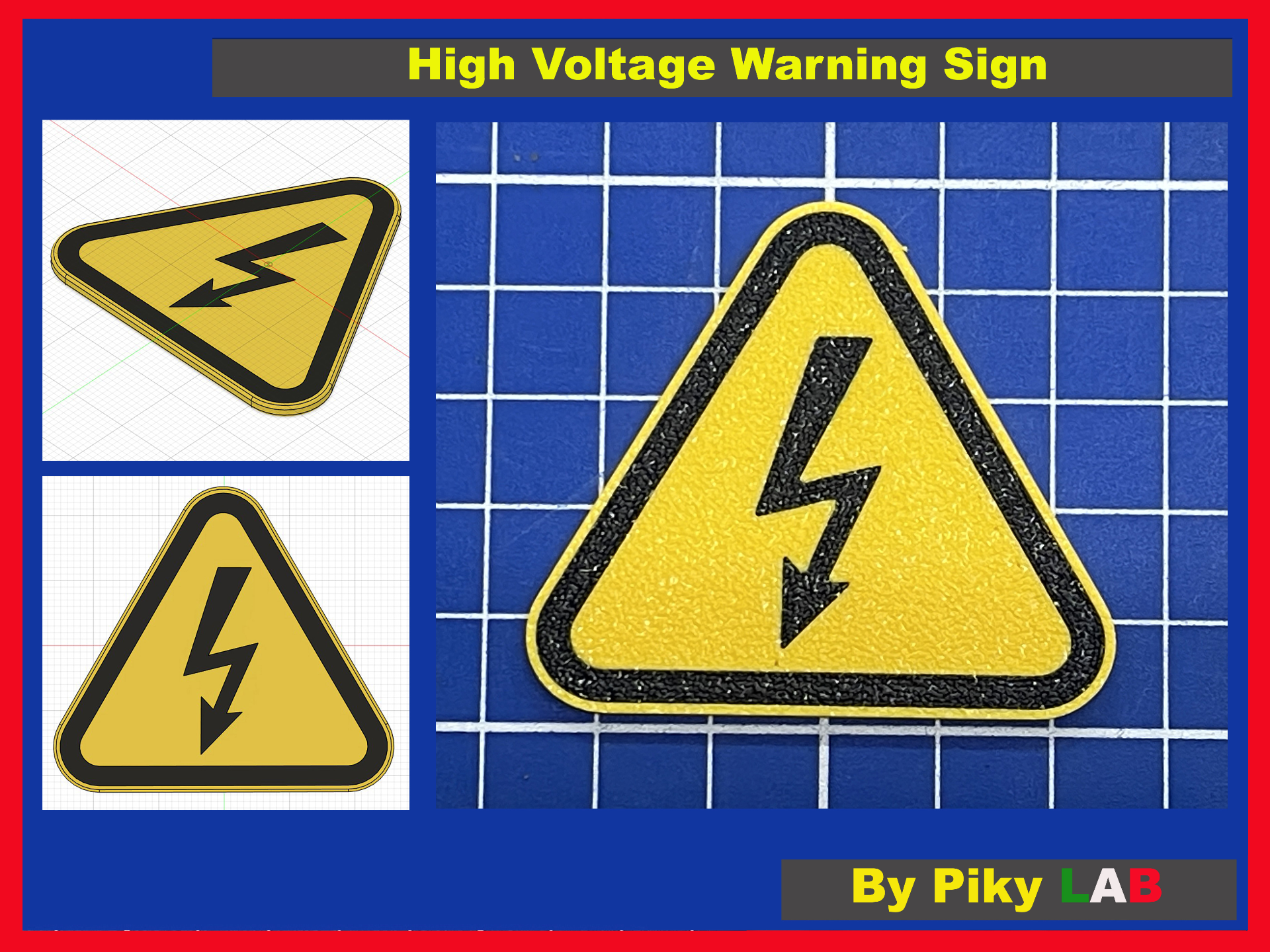 High Voltage Warning Sign