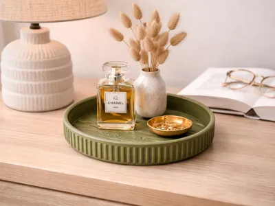 Orbit Trays - four full textured rounded tray set