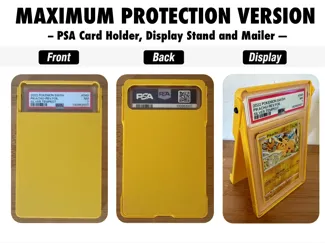PSA Graded Card Holder + Display Stand + Mailer