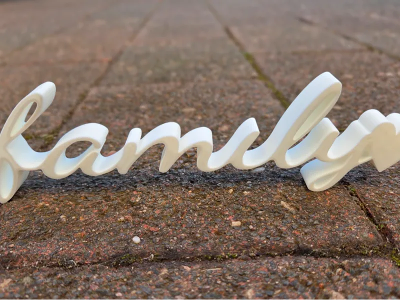 Deko Schriftzug "family"