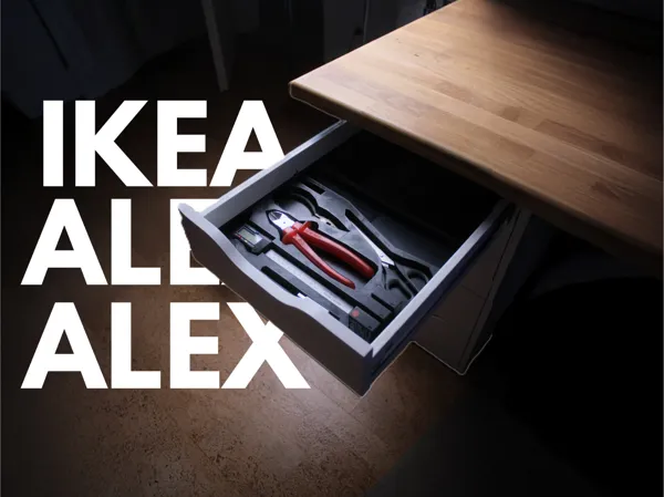 Organiseur pour tiroirs Ikea Alex (outils)