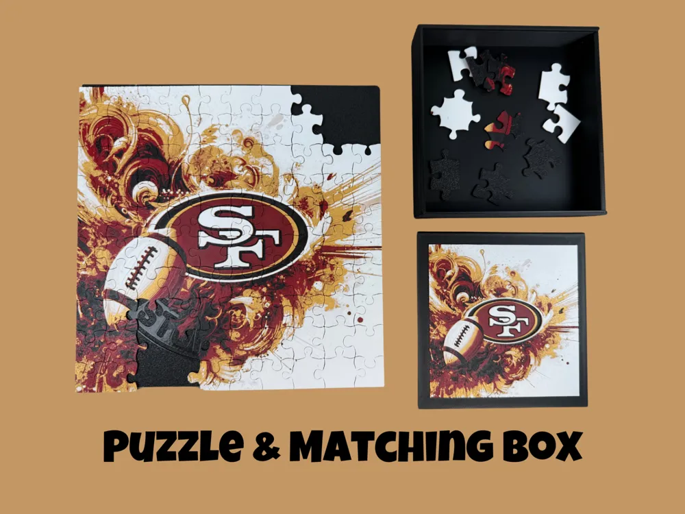 San Francisco 49ers - NFL Puzzle and Box Lid