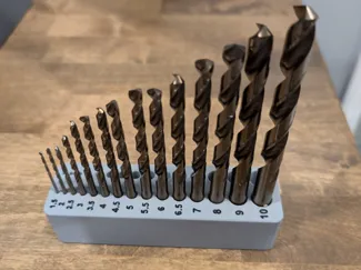 Metric Drill Bit Holder for 15pc 1.5mm to 10mm