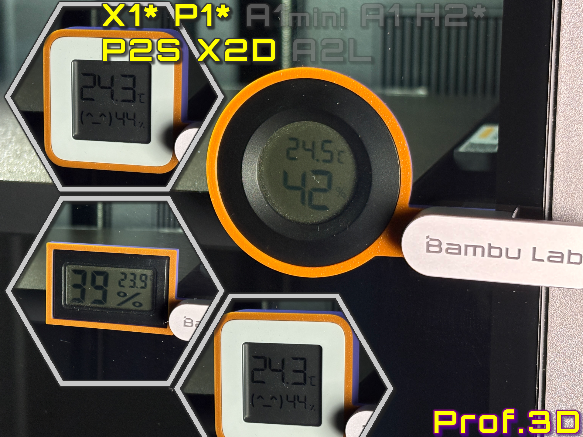 Hygrometer Door Mount ⧸ 4 in 1 Use What You Got