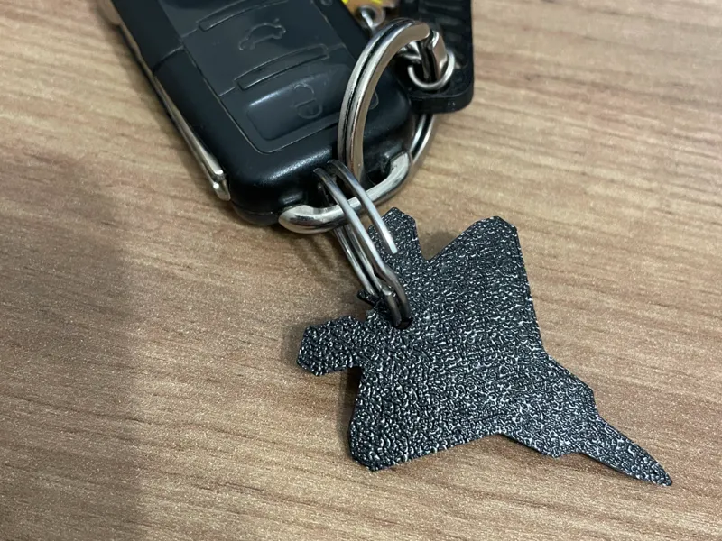 F22 keychain top view