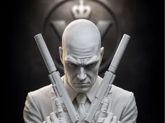 Hitman Agent 47 PS5 controller holder
