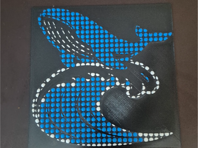 Whale Bubble Art