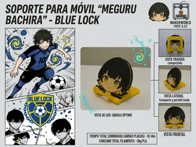 Meguru Bachira Phone Stand - Blue Lock