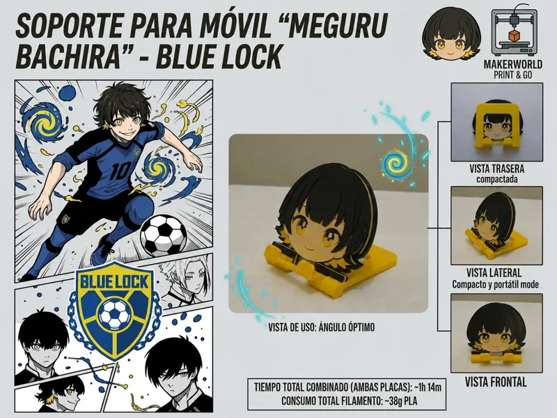 Soporte para Móvil Meguru Bachira - Blue Lock
