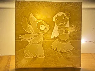 litofania lilo e stitch
