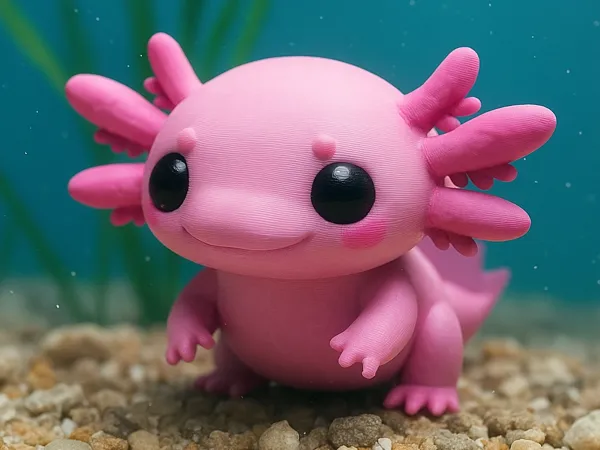 Axolotl mignon stylisé