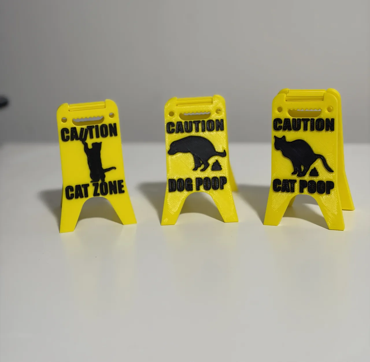 Funny mini Floor Signs (caution, warning) view 3