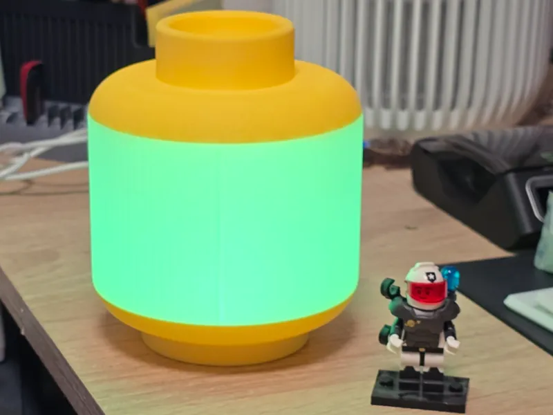 Klemmbaustein Kopf Lampe / Nachtlicht