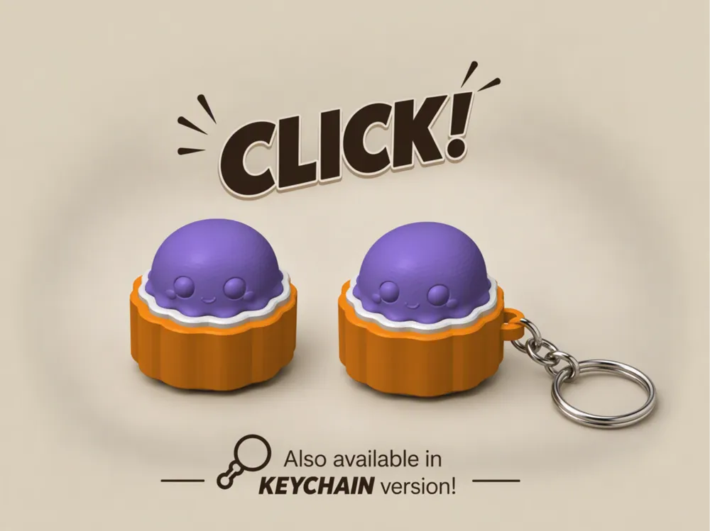 Clickers Series - #35 Jelly Fish - Free 3D Print Model - MakerWorld