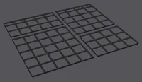 Small build plate (4 parts)