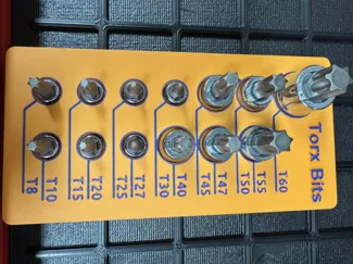 Gridfinity NEIKO 10071A 13-Piece Torx Bit Sockets