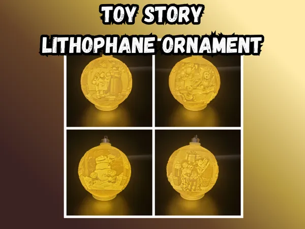 Décoration de Noël lithophanie Toy Story