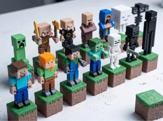Minecraft Action Figures Heroes & Mobs Collection