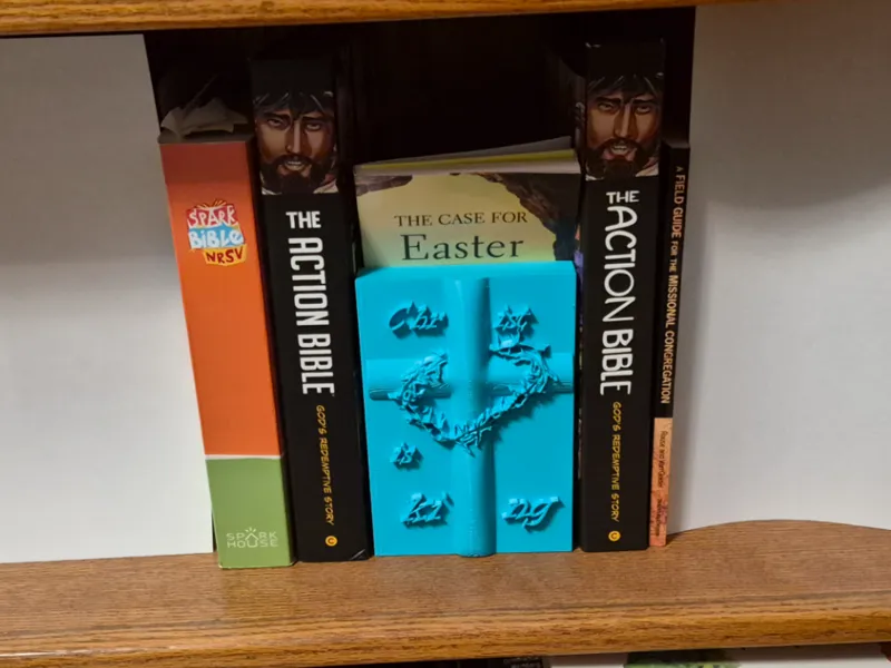 Cross and Crown of Thorns Book Nook