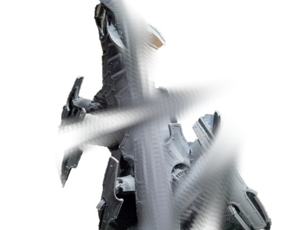 Red metal sci fi scorpion - 1