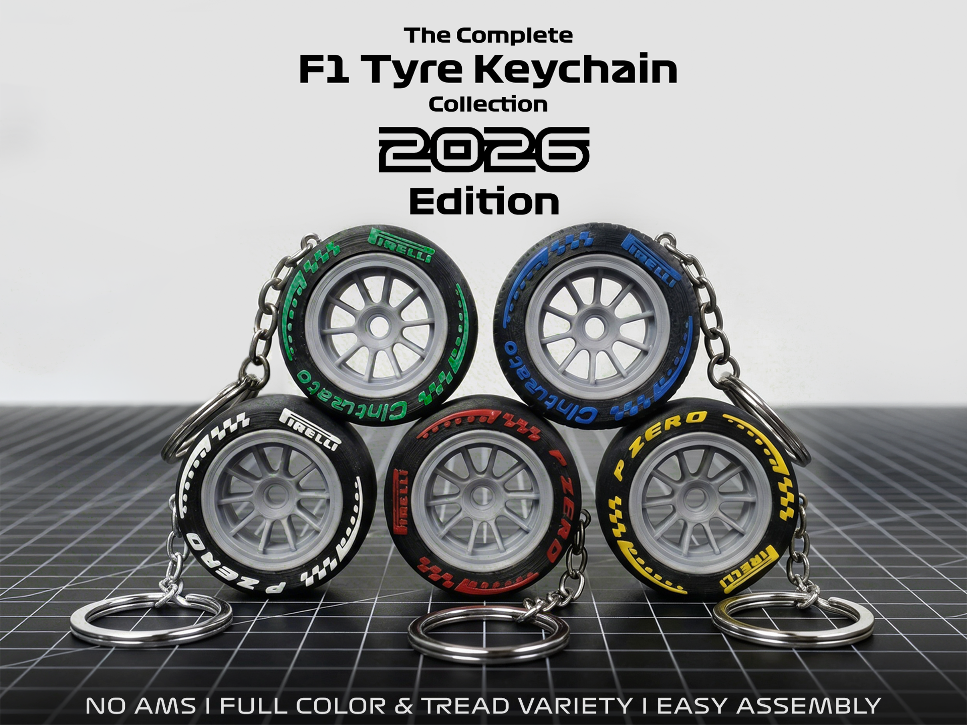 FORMULA 1 2026 Pirelli Tyre Keychain