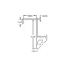 40 mm - Single Over Door Hook