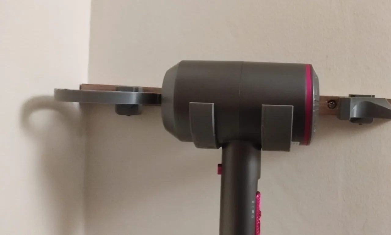 Multiple hair dryer stand + cup holder view 2