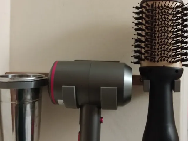 Multiple hair dryer stand + cup holder