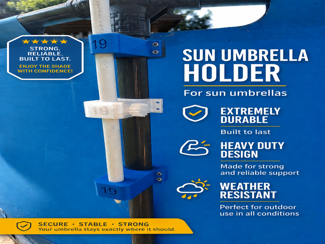 Sun umbrella holder for 42x27 INTEX frame