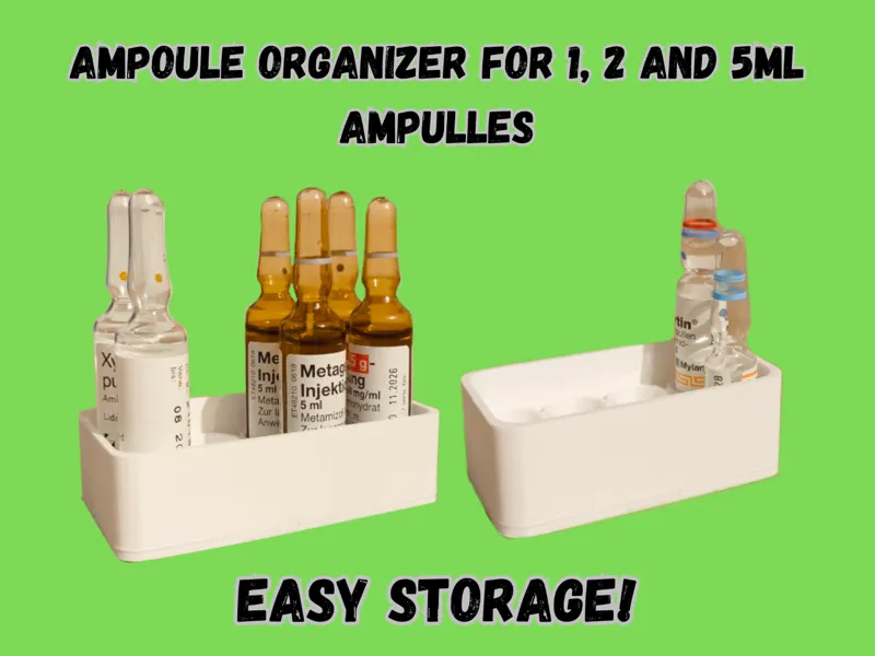Ampoule Organizer x8 [1, 2 and 5ml]
