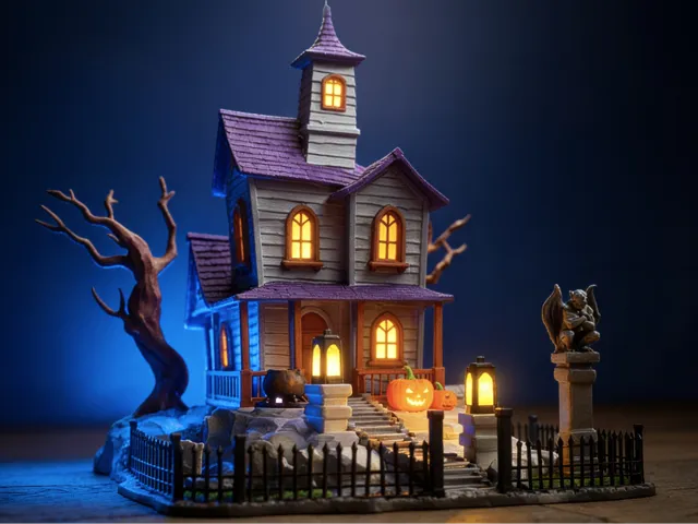 Haunted House — A Halloween Scene