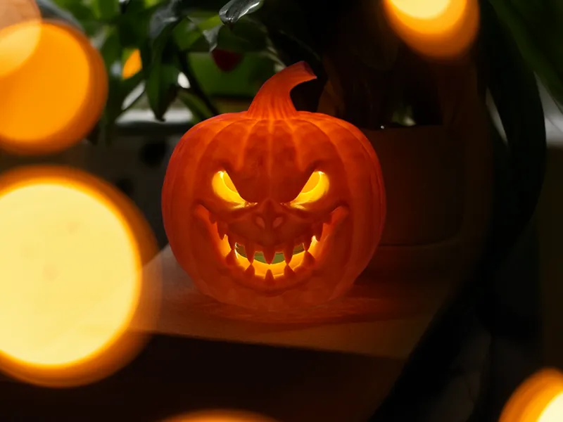 Scary Halloween Pumpkin Light
