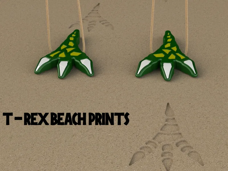 Dino Sand Prints - Leave your own Dinosaur print!