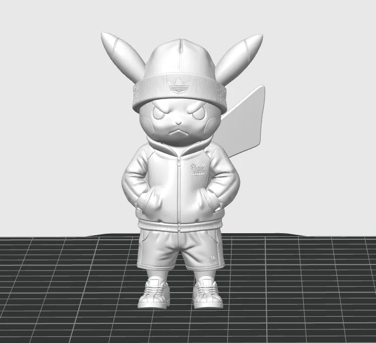 Pikachu Ranch Model pikachu streetwear edition - Free 3D Print Model - MakerWorld
