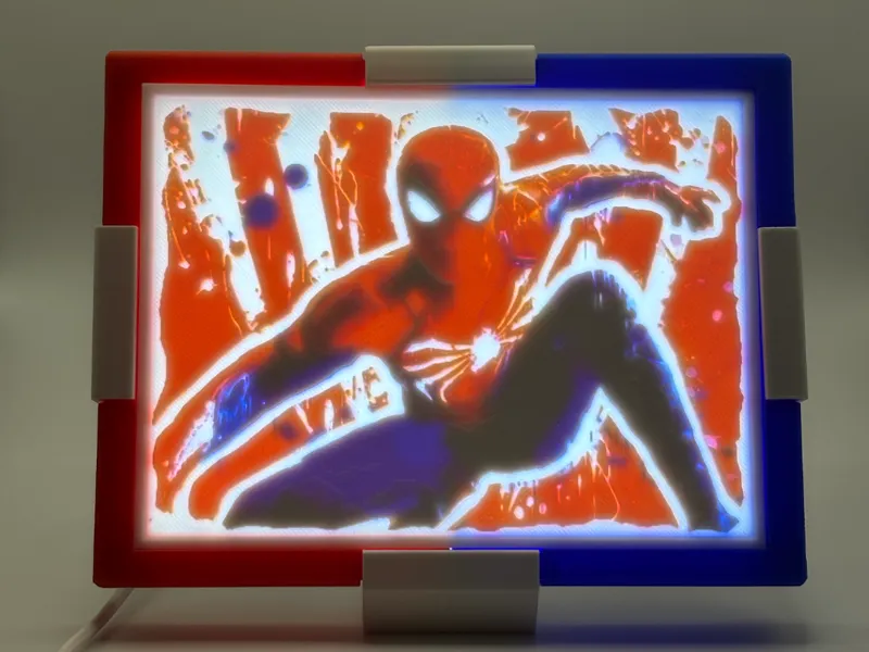 Spider-Man Lithophane