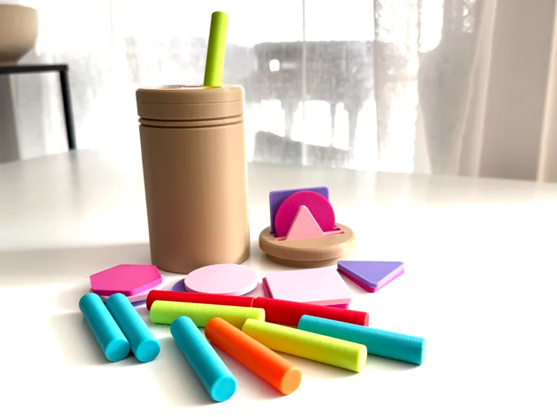 Montessori Shape & Color Sorting Box
