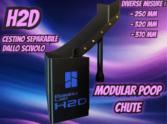 Scivolo  H2D con Cestino separabile ad incastro 