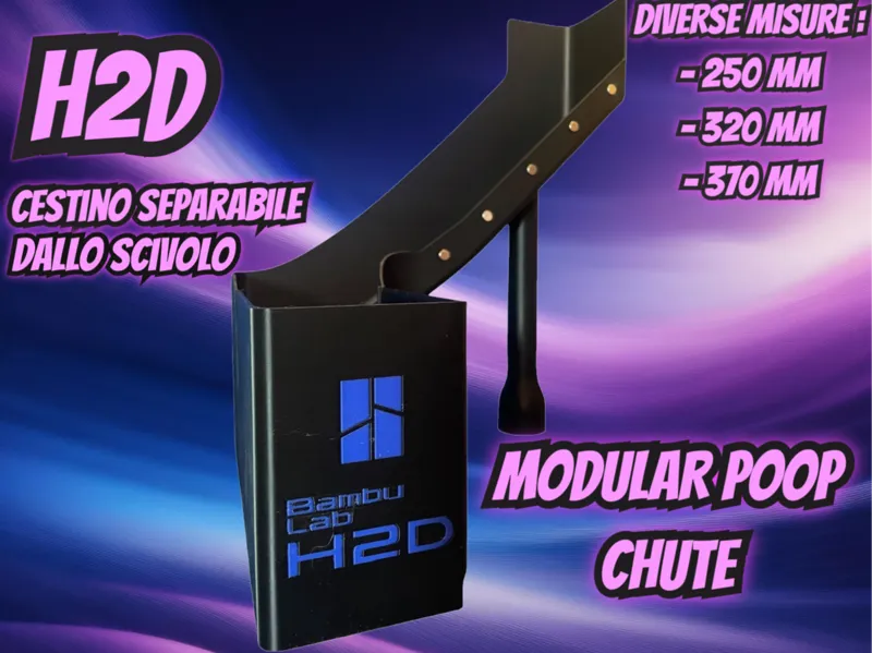 Scivolo  H2D con Cestino separabile ad incastro 