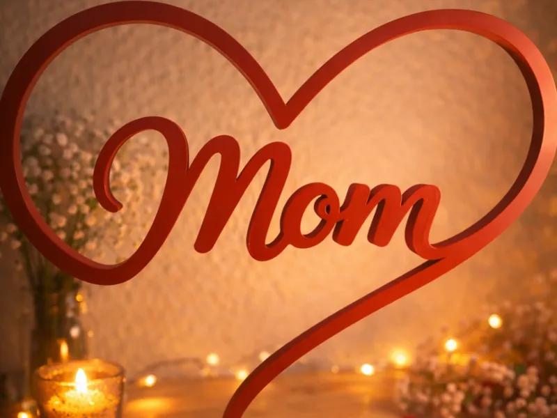 Mom Herz mit Base