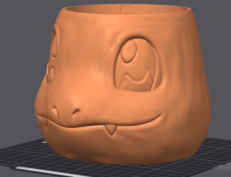 Miniatura 1 do modelo 3D Charmander Planter