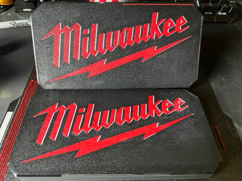 Milwaukee Shadow Logo Slide On Lid Packout Bins